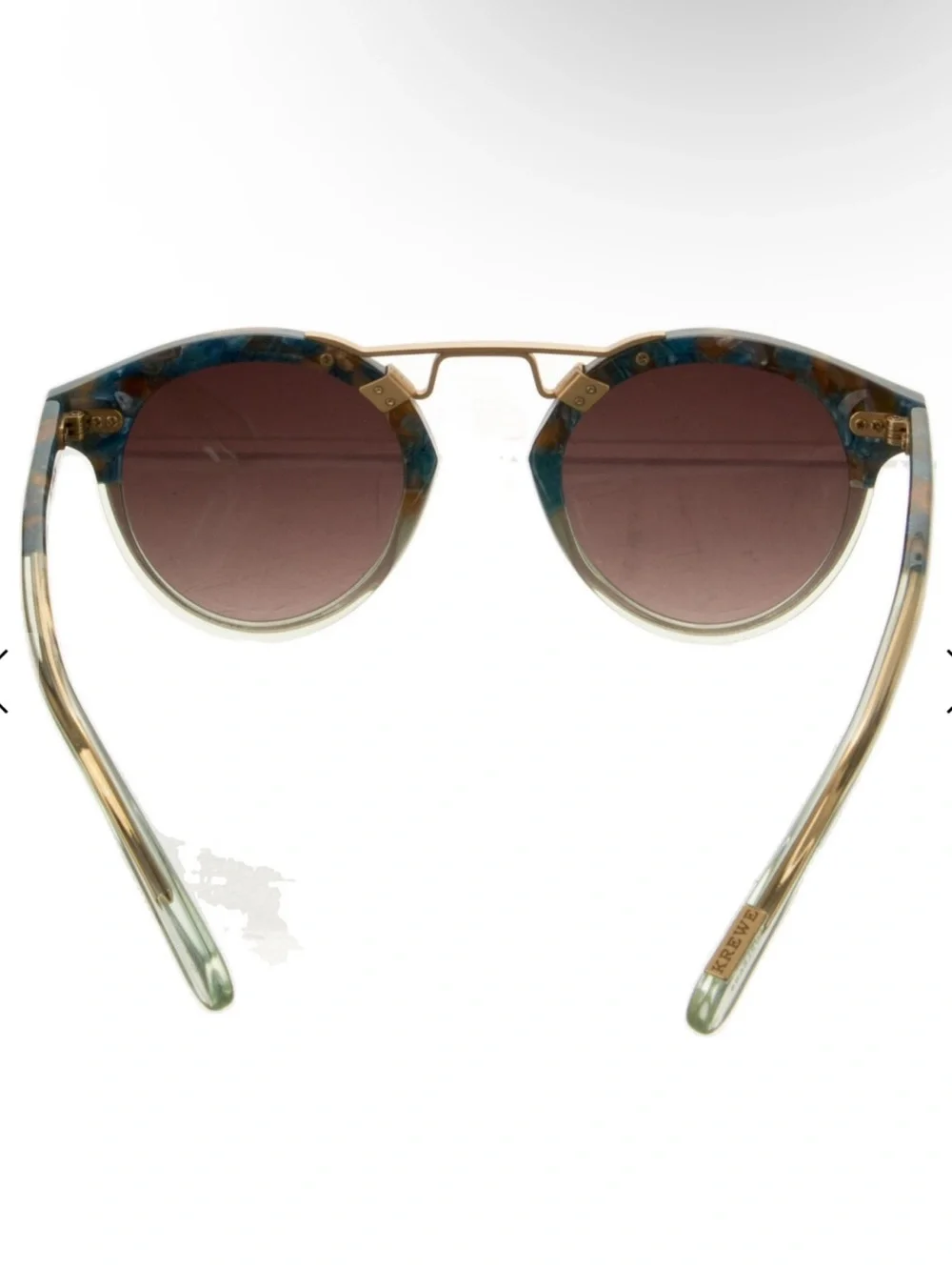 Krewe St Nylon Sunglasses in Blue Green